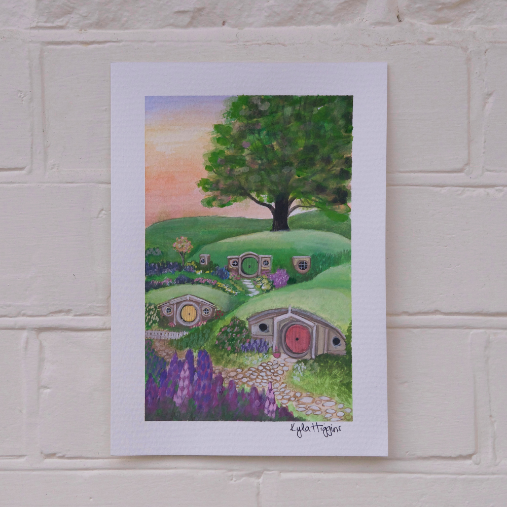 Hobbit Hole Garden | A5 Original