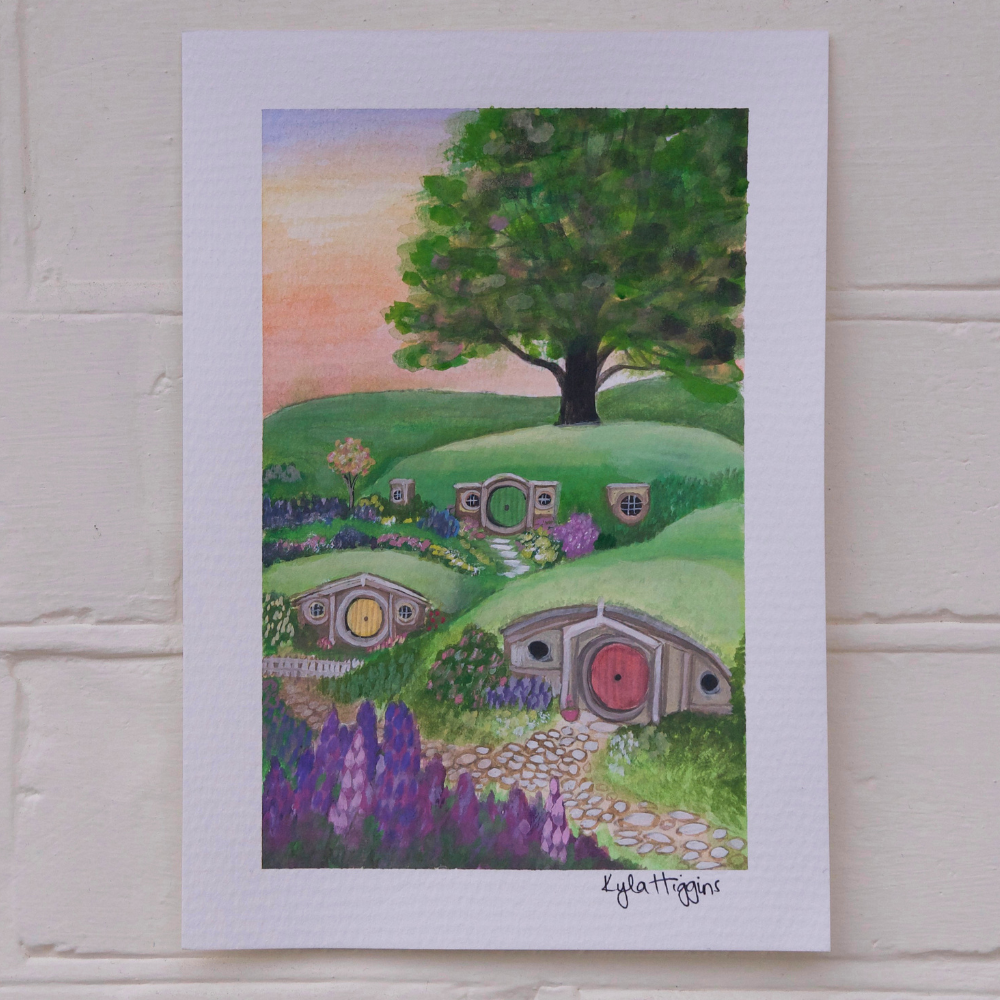 Hobbit Hole Garden | A5 Original