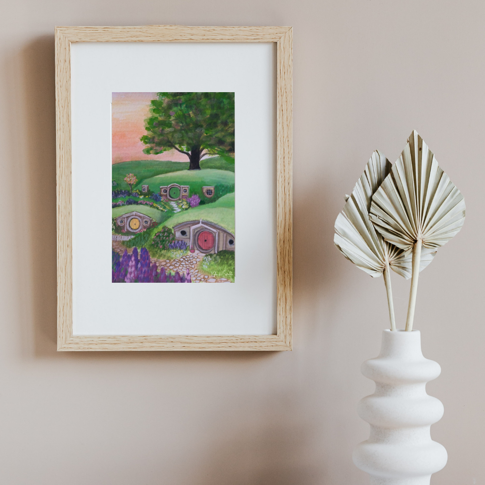 Hobbit Hole Garden | A5 Original